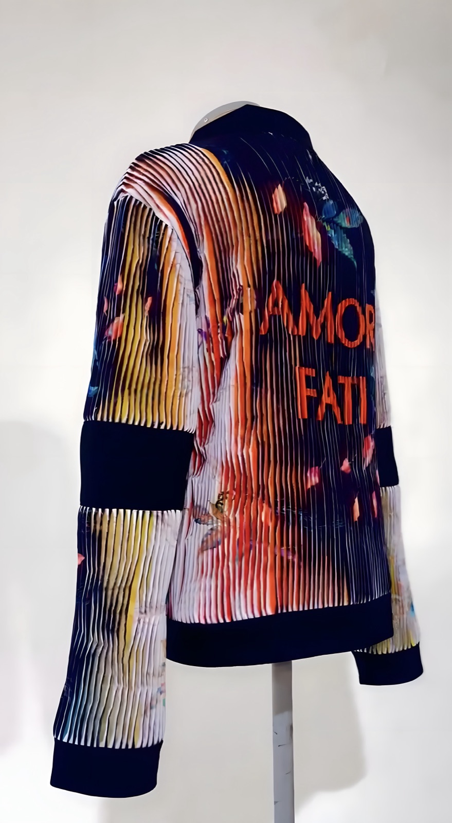 Amor Fati sample jacket at 108 degrees